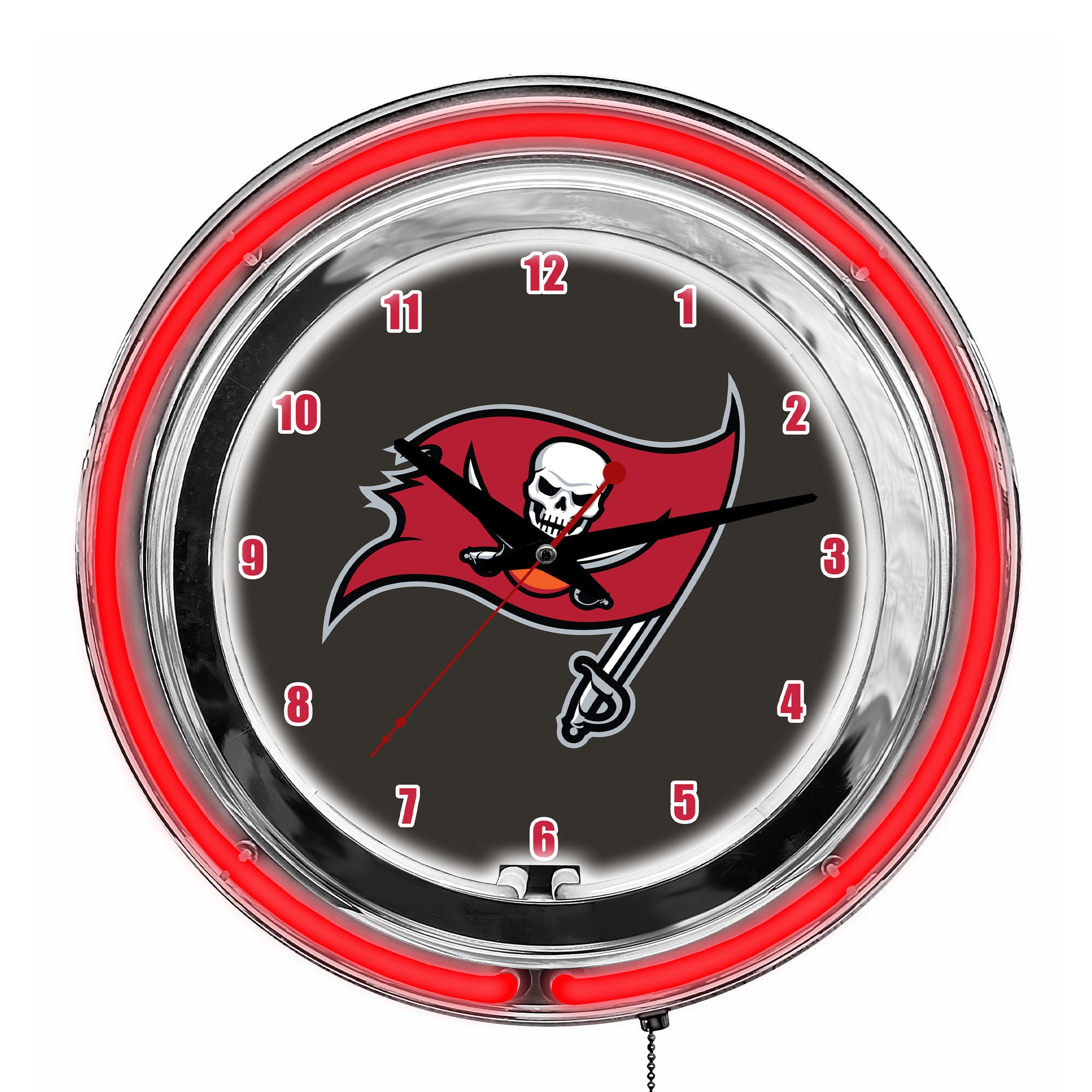 Tampa Bay Buccaneers 14in Neon Clock