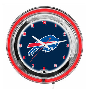 Buffalo Bills 14in Neon Clock