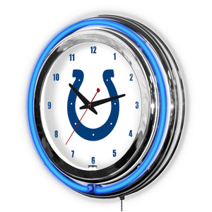 Indianapolis Colts 14in Neon Clock