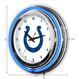 Indianapolis Colts 14in Neon Clock