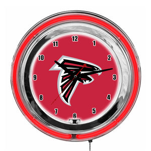Atlanta Falcons 14in Neon Clock