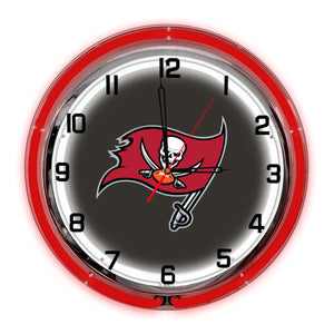 Tampa Bay Buccaneers 18in Neon Clock