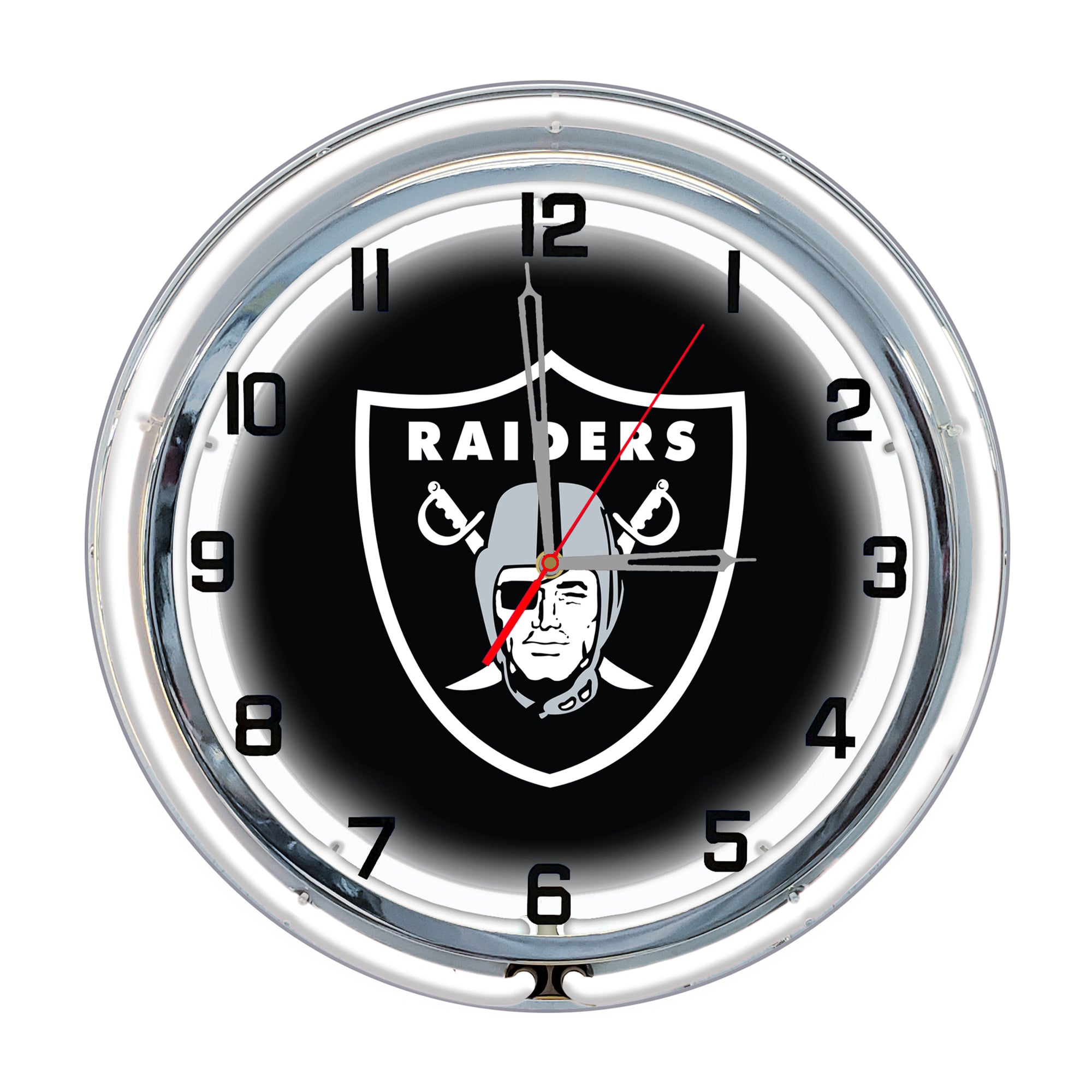 Las Vegas Raiders 18in Neon Clock