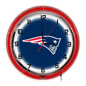 New England Patriots 18in Neon Clock