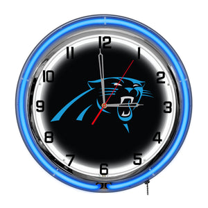 Carolina Panthers 18in Neon Clock