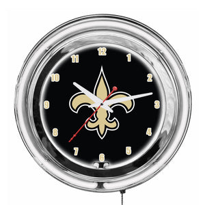 New Orleans Saints 18in Neon Clock