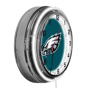 Philadelphia Eagles 18in Neon Clock