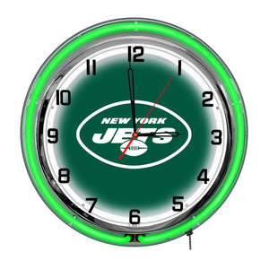 New York Jets 18in Neon Clock