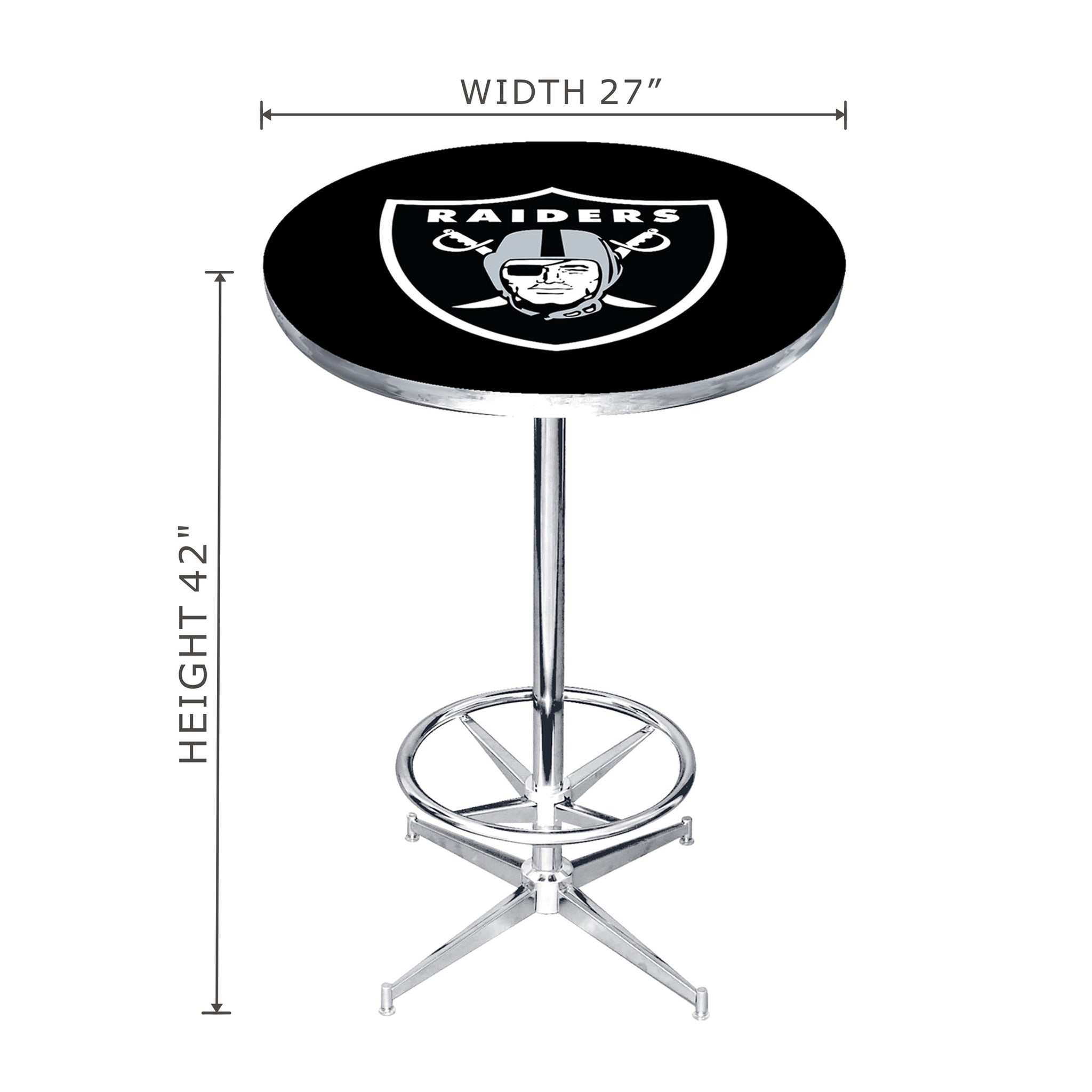 Officially Licensed NFL Las Vegas Raiders 27 Round Rug w/Vintage Logo