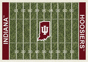 Indiana University Football Field Rug  College Area Rug - Fan Rugs