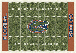 Florida University Gators Football Field Rug  College Area Rug - Fan Rugs