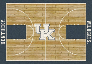 Kentucky University Basketball Court Rug  College Area Rug - Fan Rugs