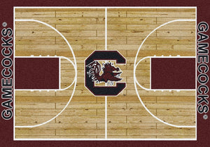 South Carolina University Basketball Court Rug  College Area Rug - Fan Rugs