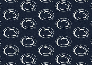 Penn State University Repeating Logo Rug  College Area Rug - Fan Rugs