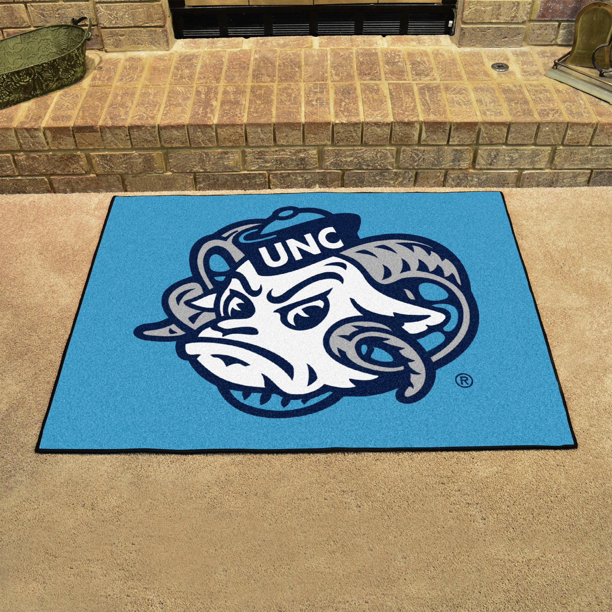 University of North Carolina - Chapel Hill - UNC Mascot All Star Mat  college all star mat - Fan Rugs