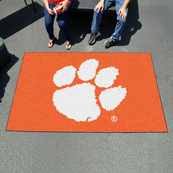 Clemson University Mascot Mat - Paw Print Logo - Floor Rug - Area Rug