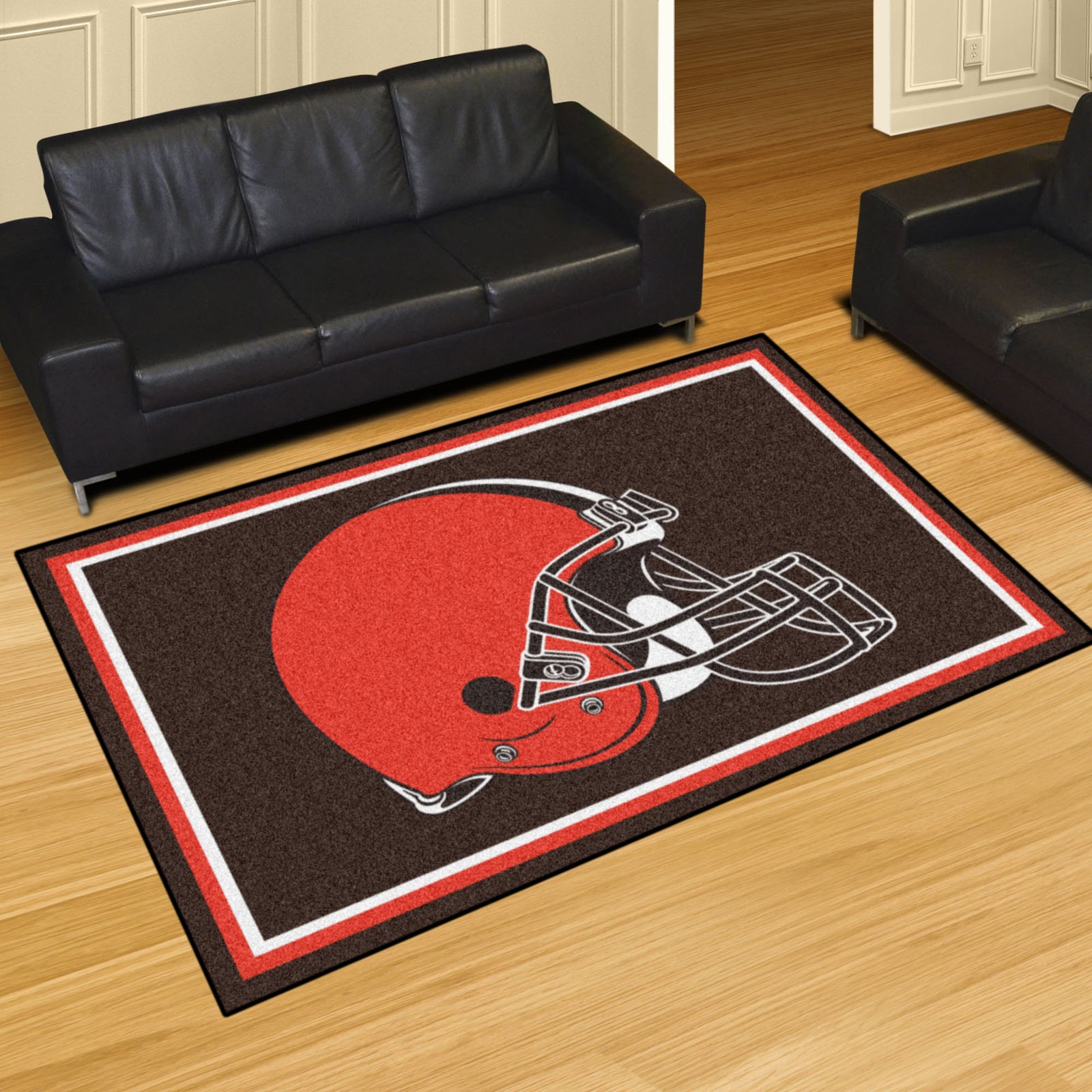 FANMATS NFL Cleveland Browns Brown 2 ft. Round Area Rug 17681