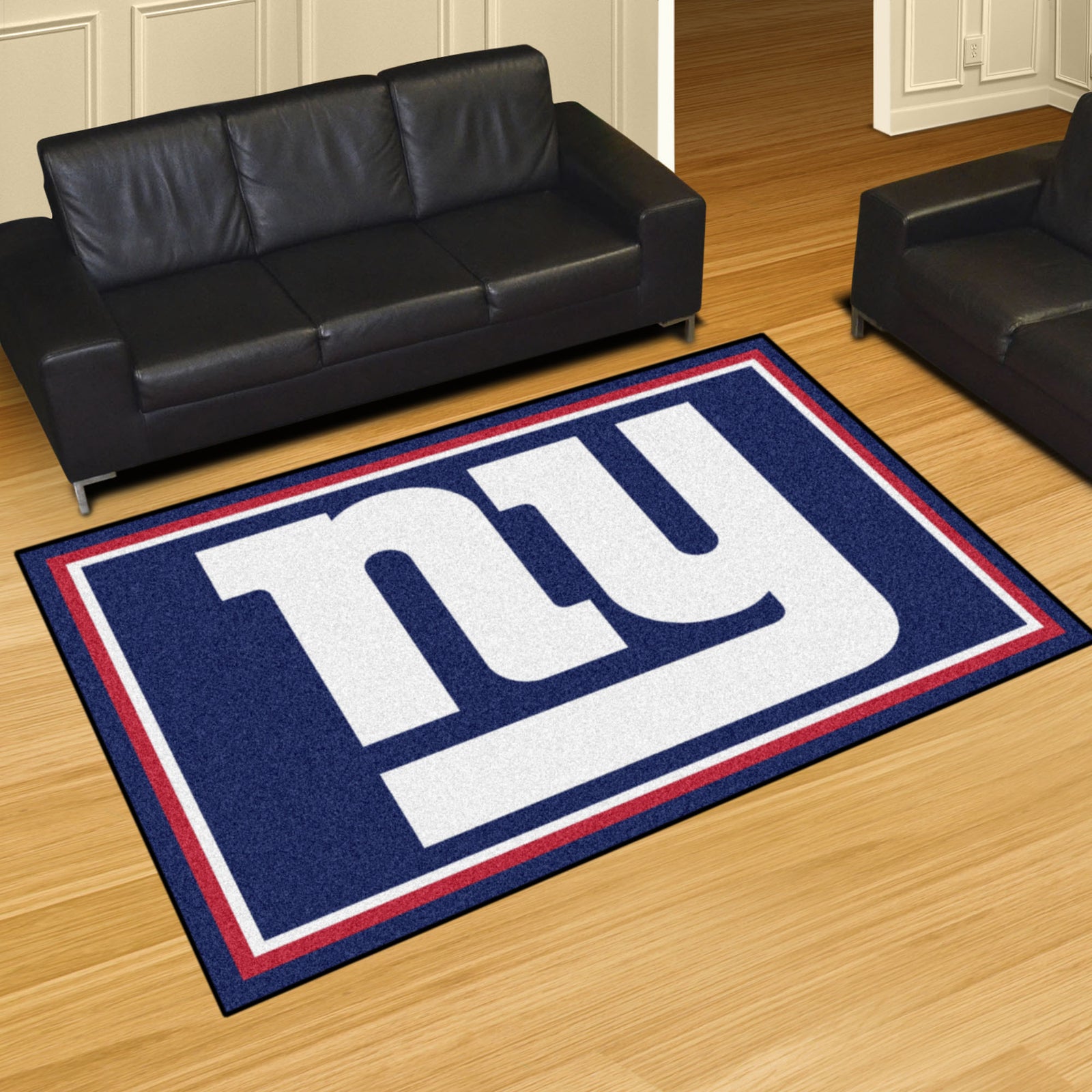 FANMATS NFL - New York Giants Helmet Rug - 5ft. x 8ft. 5809 - The