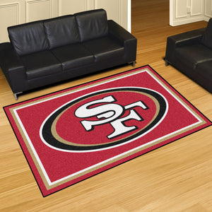 San Francisco 49ers Plush Rug  NFL Area Rug - Fan Rugs