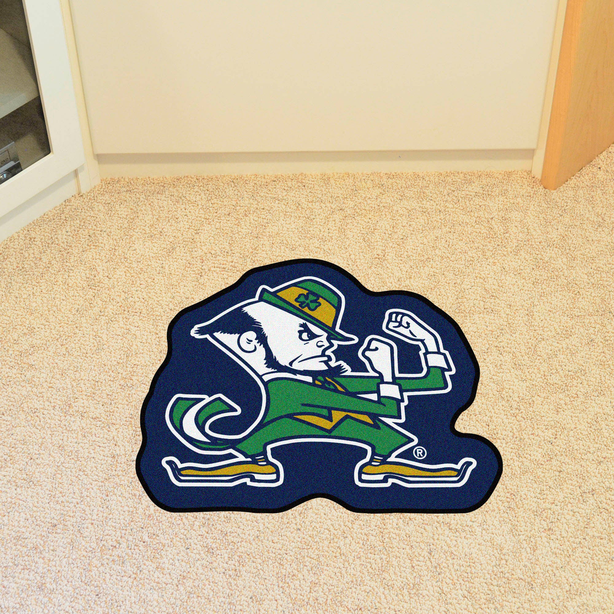 Notre Dame "Fighting Irish" Logo Mascot Mat