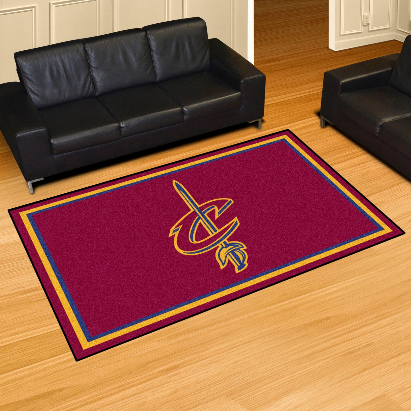 Cleveland Cavaliers Court Area Rug Nba Basketball Team Logo Carpet Living  Room Rug - Custom Size And Printing