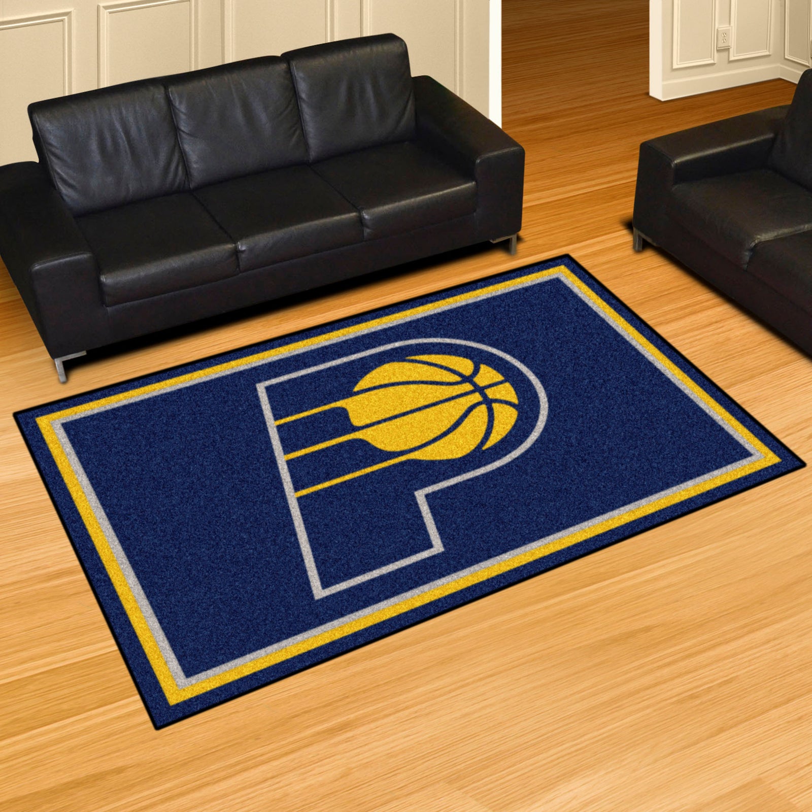 Officially Licensed NBA Carpet Car Mat Set - Indiana Pacers