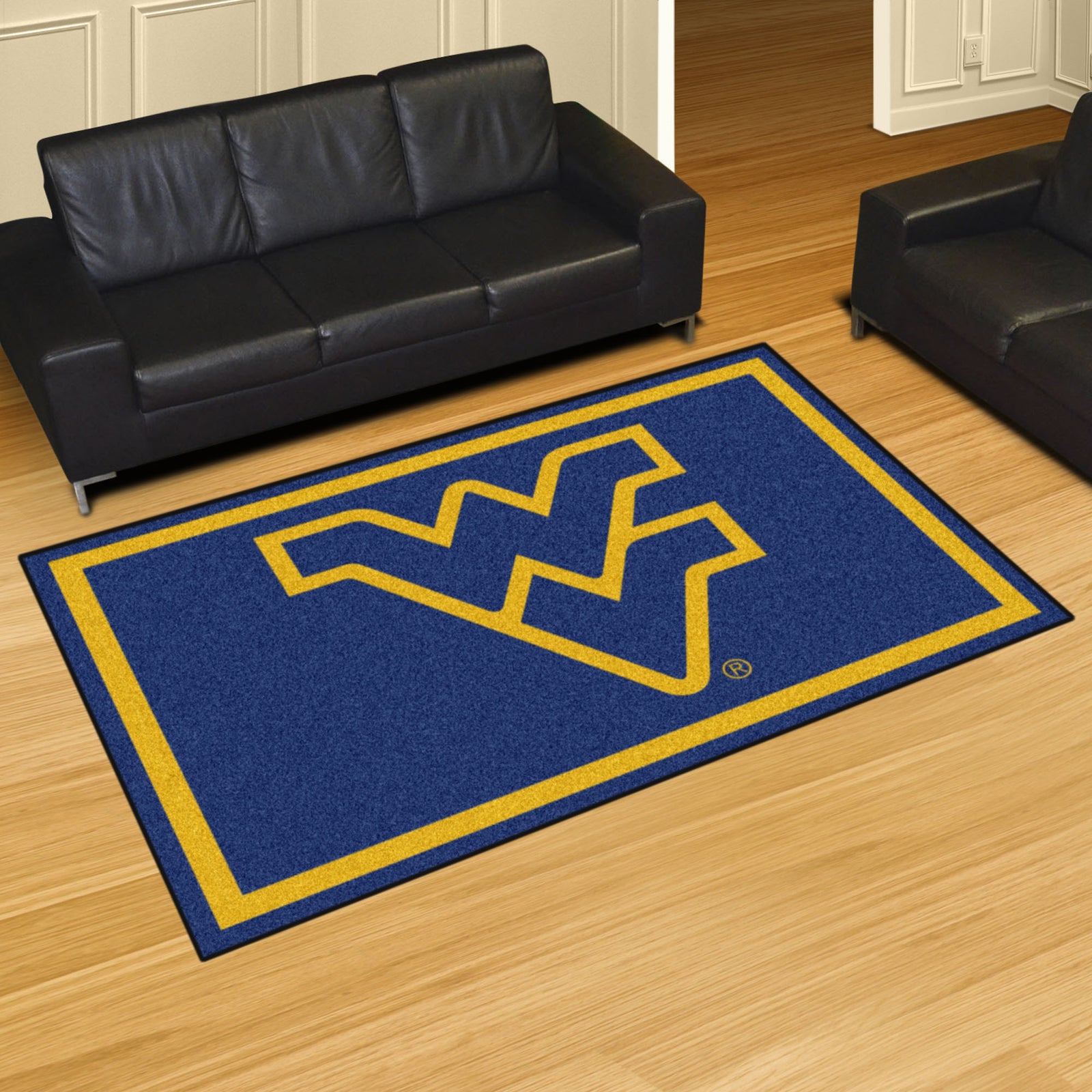 West Virginia Mountaineers 3' x 5' Area Rug - Sports Unlimited