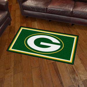 Green Bay Packers Plush Rug  NFL Area Rug - Fan Rugs