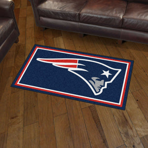 New England Patriots Plush Rug  NFL Area Rug - Fan Rugs