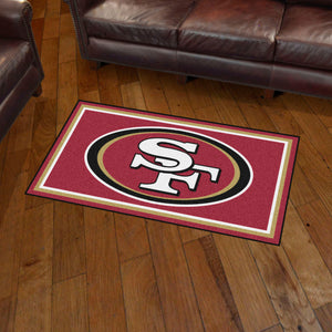San Francisco 49ers Plush Rug  NFL Area Rug - Fan Rugs