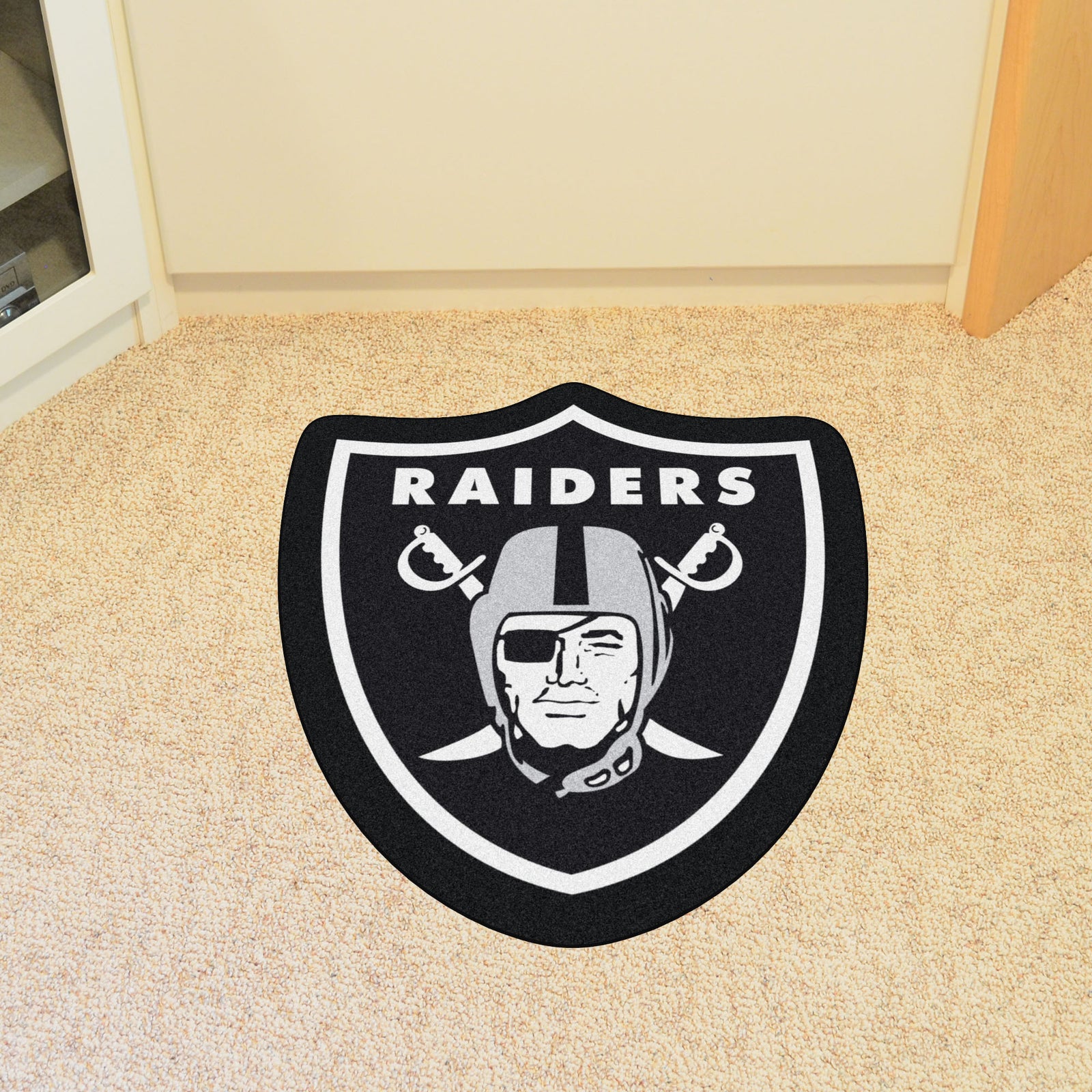 Las Vegas Raiders 30'' x 18'' Logo Turf Mat - Brown