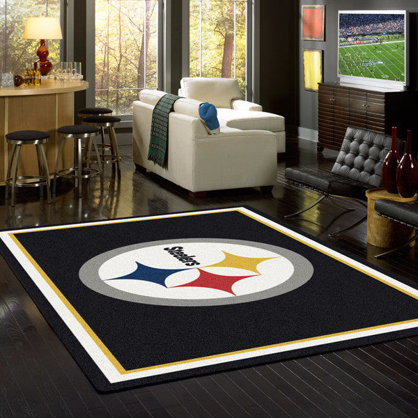 Pittsburgh Steelers NFL Team Spirit  NFL Area Rug - Fan Rugs