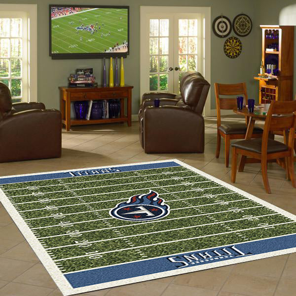 Buy Tennessee Titans NFL Team , 5'4 x 7'8 , NFL Team Home Field : Tennessee  Titans NFL Team Home Field Area Rug by Milliken, 5'4 x 7'8, Multicolored  Online at Low