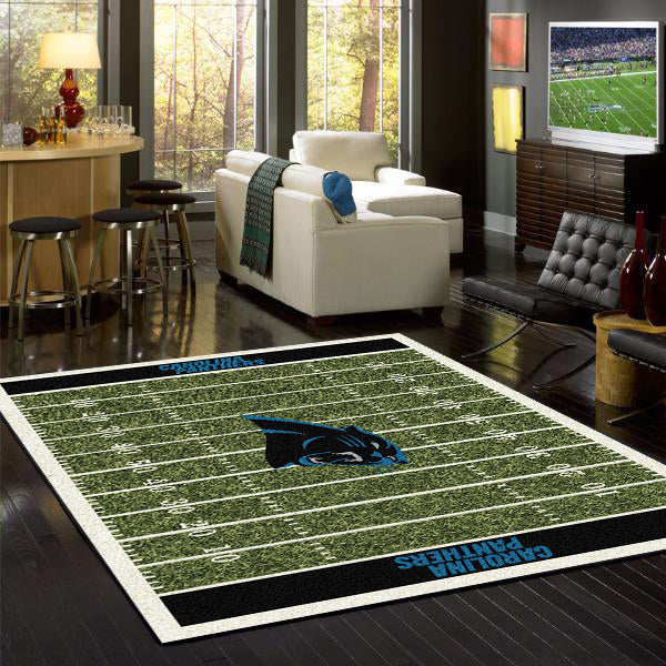 Carolina Panthers Nfl Team Logo Wooden Style Style Nice Gift Home Decor  Rectangle Area Rug - Peto Rugs