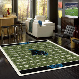 Carolina Panthers NFL Football Field Rug  NFL Area Rug - Fan Rugs
