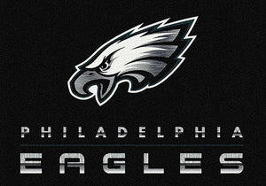 Philadelphia Eagles Chrome Area Rug  NFL Area Rug - Fan Rugs