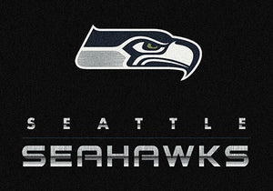 Seattle Seahawks Chrome Area Rug  NFL Area Rug - Fan Rugs