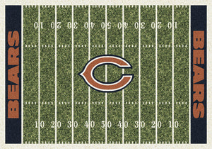 Chicago Bears NFL Football Field Rug  NFL Area Rug - Fan Rugs