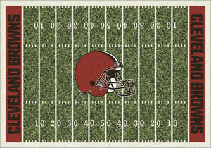Cleveland Browns NFL Football Field Rug  NFL Area Rug - Fan Rugs