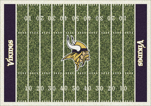 Minnesota Vikings NFL Football Field Rug  NFL Area Rug - Fan Rugs