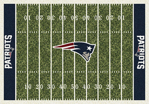 New England Patriots NFL Football Field Rug  NFL Area Rug - Fan Rugs