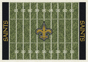 New Orleans Saints NFL Football Field Rug  NFL Area Rug - Fan Rugs