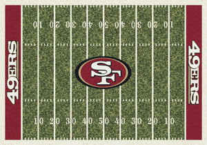 San Francisco 49ers NFL Football Field Rug  NFL Area Rug - Fan Rugs