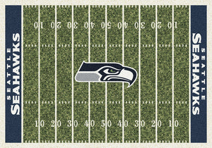 Seattle Seahawks NFL Football Field Rug  NFL Area Rug - Fan Rugs
