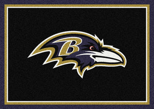 Baltimore Ravens NFL Team Spirit Rug  NFL Area Rug - Fan Rugs