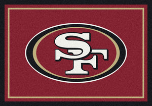 San Francisco 49ers NFL Team Spirit Rug  NFL Area Rug - Fan Rugs