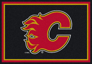 Calgary Flames NHL Team Spirit Rug  NHL Area Rug - Fan Rugs