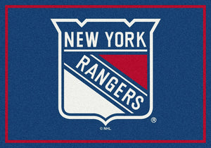 New York Rangers NHL Team Spirit Rug  NHL Area Rug - Fan Rugs