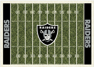 Las Vegas Raiders NFL Football Field Rug  NFL Area Rug - Fan Rugs