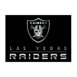 Las Vegas Raiders Chrome Area Rug  NFL Area Rug - Fan Rugs
